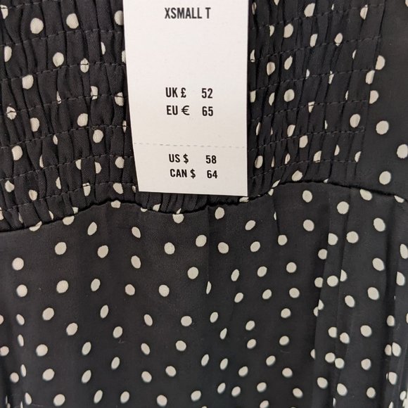 Abercrombie & Fitch Button-Up Mini Satin Slip Dress - Size XS Tall - NWT - Picture 6 of 6